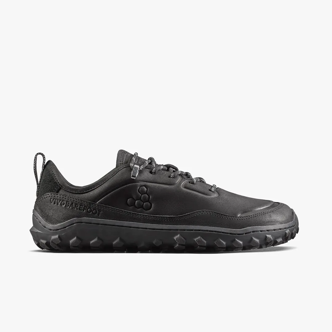 Кроссовки Vivobarefoot Tracker Leather AT Low II — женская модель, чёрный — фото 1 из 7