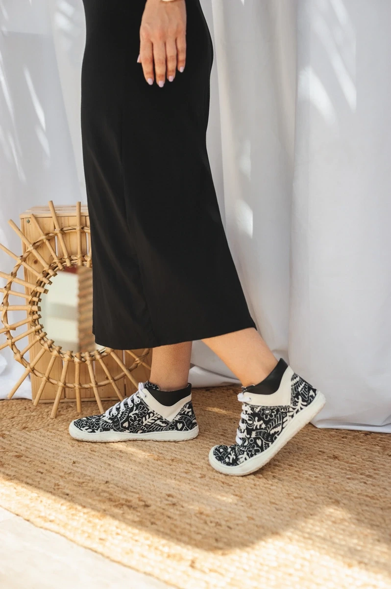 Босоногие ботинки Sambas the bambas Original Luna — чёрно-белые, фото 13