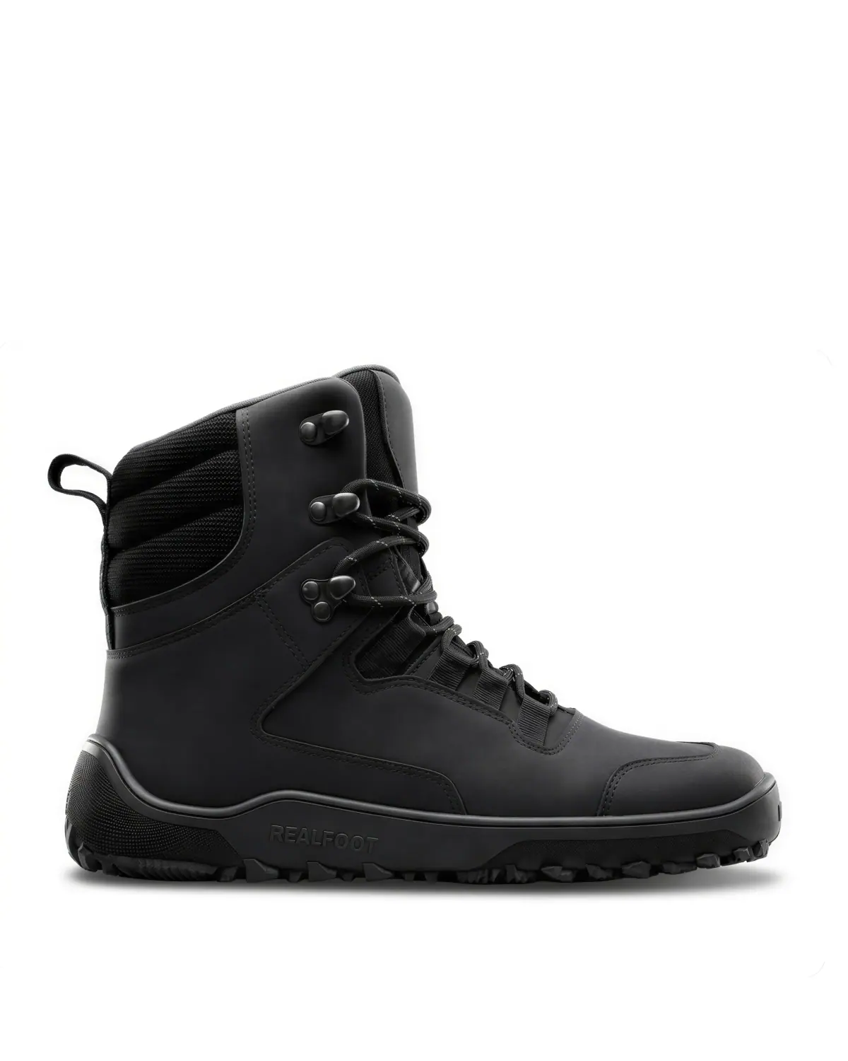 Босоногие ботинки Realfoot Trekker High 2.0 Black — фото 1 из 8