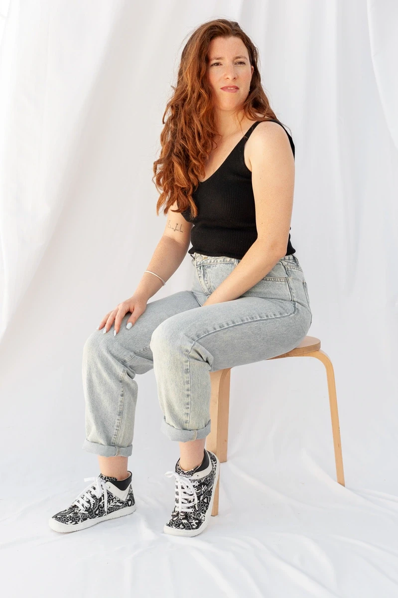 Босоногие ботинки Sambas the bambas Original Luna — чёрно-белые, фото 16