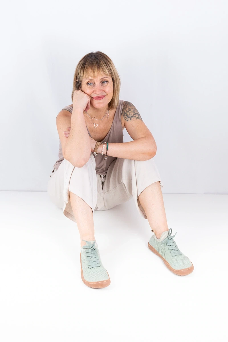 Босоногие кроссовки Sambas the bambas Essence Ayla — мятные, фото 15