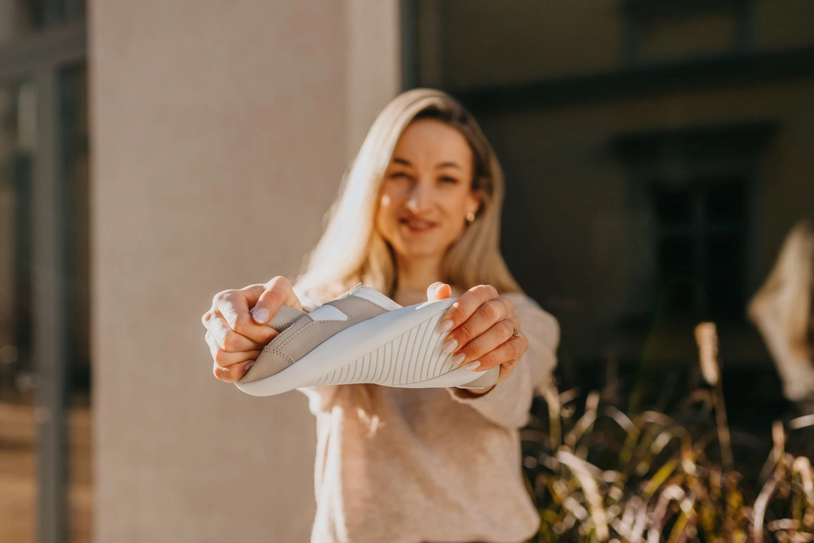 Кроссовки Ahinsa Yuva Barefoot — бежевый и белый, фото 16