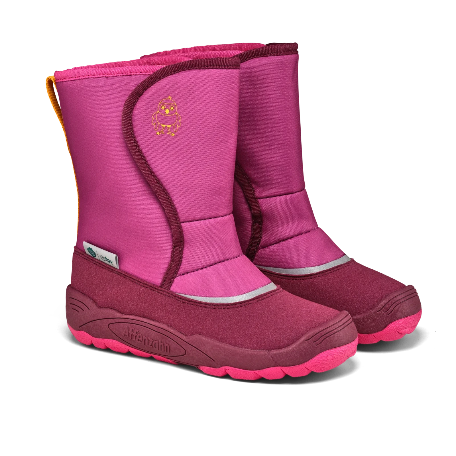 Зимние ботинки Affenzahn Freezy Птица — ярко-розовый — фото 1 из 15