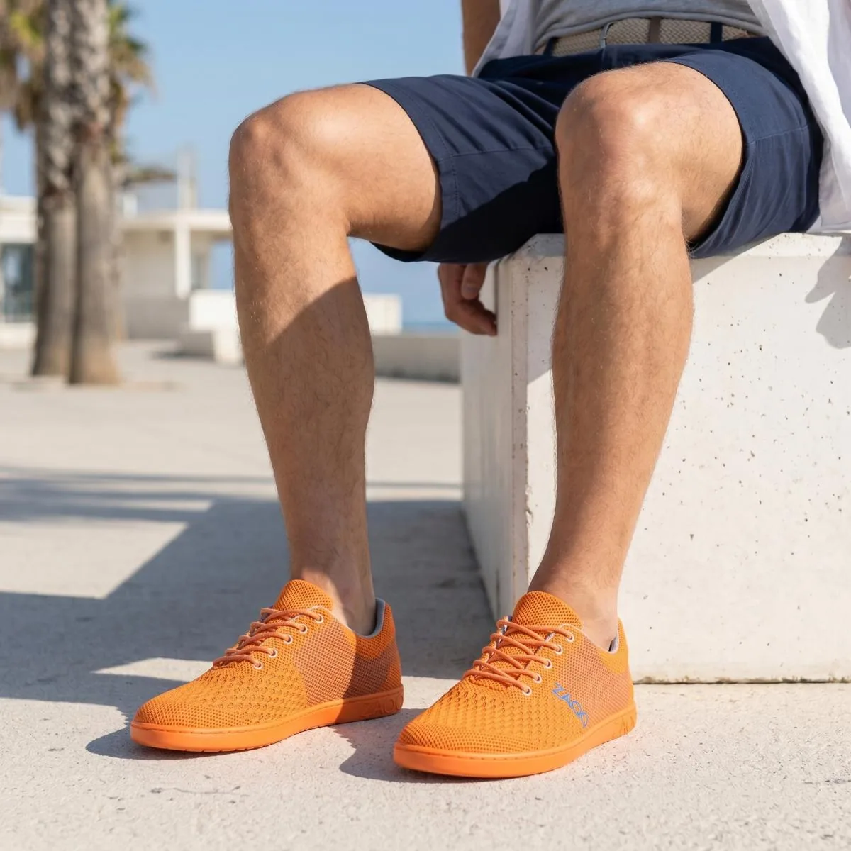 Мужские кроссовки ZAQQ QNIT Orange (оранжевый цвет), фото 10